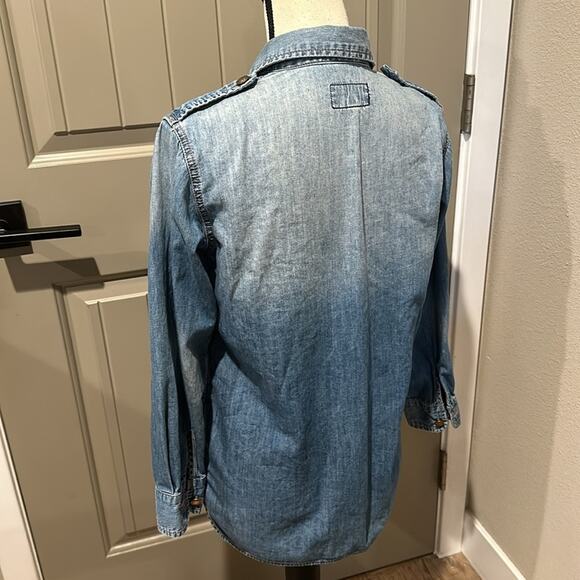 CURRENT/ELLIOT Denim Shirt, Sz 1 - Picture 5 of 9